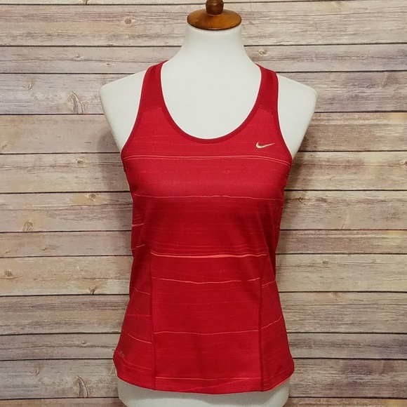 Nike Tops - EUC Nike Dry-fit Red/Orange Workout Tank Size M